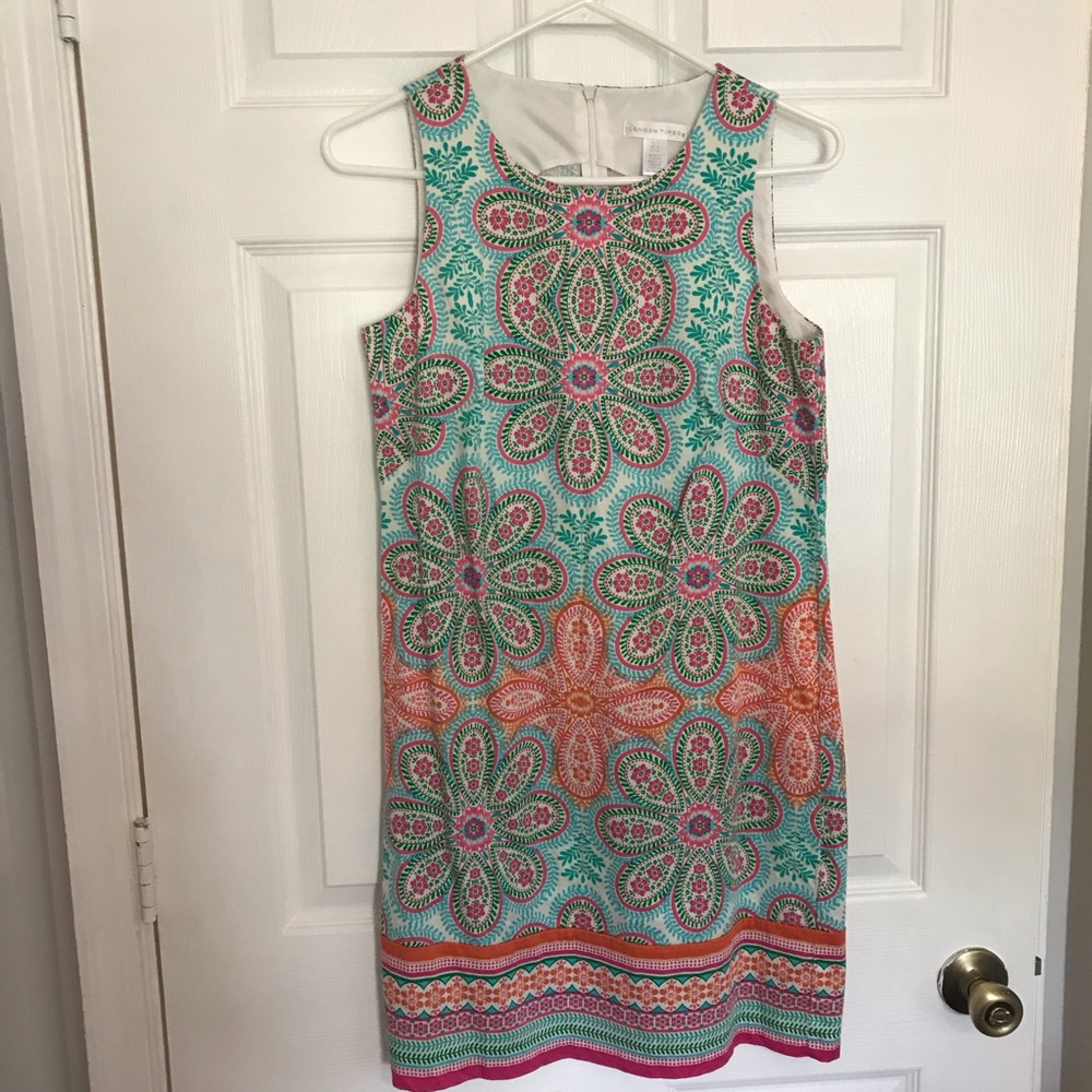 London Times Colorful Dress
